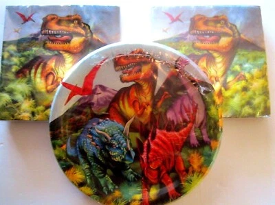 Platos de papel y 40 servilletas Dinosaurio 18 cumpleaños 9" 13"x13" ¡Nuevo! Foto 1 de 4