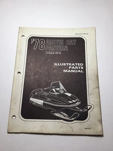 Arctic Cat Pantera Illustrated Parts List Manual 1978 F/A F/C Models - Picture 1 of 3