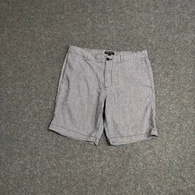 Banana Republic Aiden Shorts Mens 33 Blue Linen Lightweight Casual - Image 1 of 4
