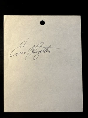 Enos Slaughter HOF Stl Cardinals signed auto cut signature 1970s - Image 1 of 3