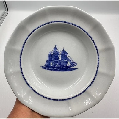 Rim Soup Bowl American Clipper Blue by WEDGWOOD - Image 1 of 4