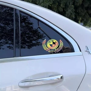 2x Laser Colorful Reflective Decal Sticker,Decor For BMW Body/Window - Foto 1 di 3