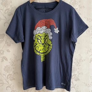 Life Is Good® Crusher T-Shirt Damen Gr. XL WORDY GRINCH Dr. Seuss Nikolausmütze SS - Bild 1 von 11