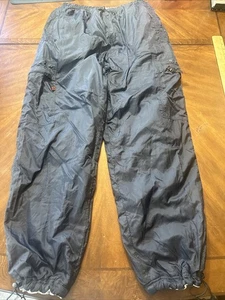 Vintage Southpole Hose Herren Large Navy Cargo Nylon Wende Baggy glänzend Y2K - Bild 1 von 10
