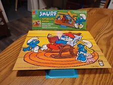 Vintage Peyo Smurf Turnabouts Puzzle - 3 Sided Pieces - Excellent Condition 