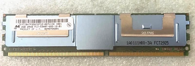 MICRON 2GB PC2-5300 MT18HTF25672FDZ-667H1D6 184 PIN MODULE RM2-CMP53-12 - Image 1 of 2