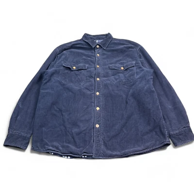 Chaqueta de camionero de pana Levi's para hombre talla grande azul marino forrada de franela ropa de trabajo Foto 1 de 4