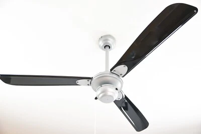 Outdoor ceiling fan Patio fan without light IP44 Mountain Gale Silver 132 cm 52" - Image 1 of 4