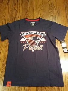 New England Patriots Shirt Kids Youth Size 14-16 T-Shirt NFL Team top NWT blue . - Picture 1 of 9