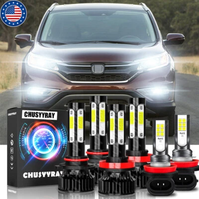 Combo faros LED + kit bombillas antiniebla para Honda CR-V CRV 2015 2016 2017-2019 Foto 1 de 4