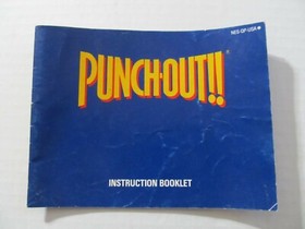 PUNCH-OUT INSTRUCTION BOOKLET/ MANUAL (NINTENDO NES)