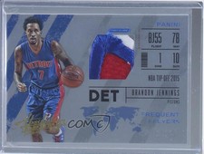 2015-16 Panini Absolute Frequent Flyer Materials Prime /25 Brandon Jennings #51