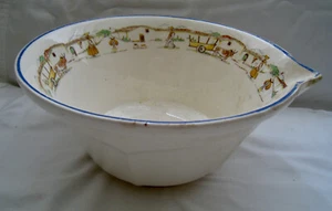 SCARCE 1935-50 HARKER “HOTOVEN” POTTERY BATTER BOWL, MEXICAN VILLAGE PATTERN - Picture 1 of 7