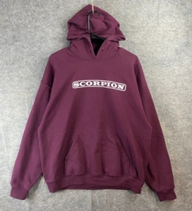 VTG scorpion hoodie mens large red band hoodie scorpion  - Picture 1 of 7