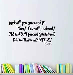 And You Will Succeed - Calcomanía de pared, popular - Imagen 1 de 2