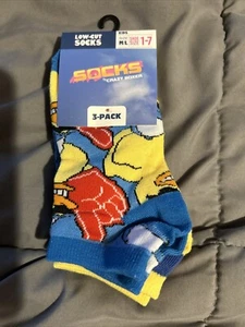 Crazy Boxers Brand-3pk Low Cut Socks -Kids M/L(1-7) - Picture 1 of 1