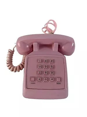 Polyconcept Pink Corded Landline Mini Phone Retro Vintage Style Push Button • 65€