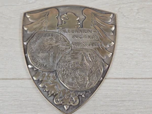 Polish Poland 1966 Millenium Of Christianity Metal Wall Plaque - Picture 1 of 8