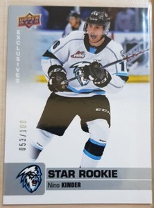 Nino Kids Star Rookie Exclusives /100 - Winnipeg Ice - UD CHL Hockey 2019-20