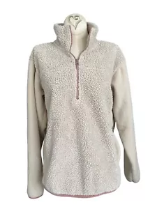 Felpa donna Zella mezza zip pull over in pile taglia S - Foto 1 di 8
