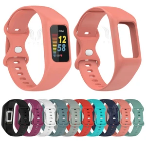 Soft Silicone Frame Protection Sport watch Band Strap For Fitbit Charge 6 5 4 3 - Picture 1 of 54