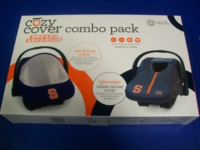 Syracuse University Cozy Cover combo pack, sun cover and infant carrier cover - Image 1 of 3