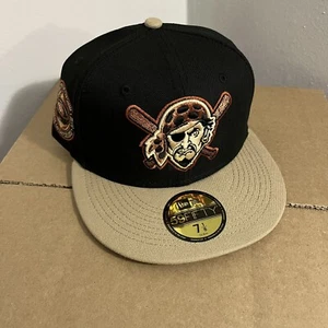 NWT Pittsburgh Pirates New Era Fitted Hat Club Rust Belt Patch MLB Sz Size 7 1/8 - Picture 1 of 6