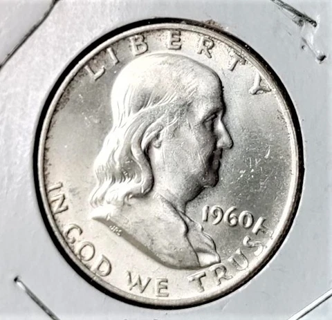 1960-D Franklin Half Dollar Full Bell Lines Cover