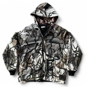 Vintage 1970s Predator Camouflage Camo Work Jacket Hunting Coat Size XXL - Picture 1 of 8