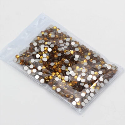 Paquete de 1440 piezas SS20 (5 mm) redondos cristales planos arte en uñas pedrería gemas brillantes Foto 1 de 4