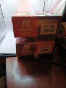 2 Boxes VINTAGE NOMA 15 Indoor Christmas Lights Works Parts - Picture 1 of 24