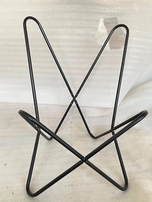 Cadeira borboleta couro retrô rústica vintage feita à mão poltrona relax apenas armação - Imagem 1 de 4