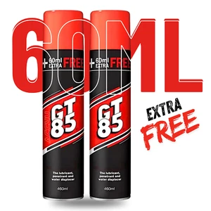 GT85 Spray Lubricante Lubricante Penetrador Desplazador de Agua Corrosión 400ML + 60ML GRATIS - Imagen 1 de 16
