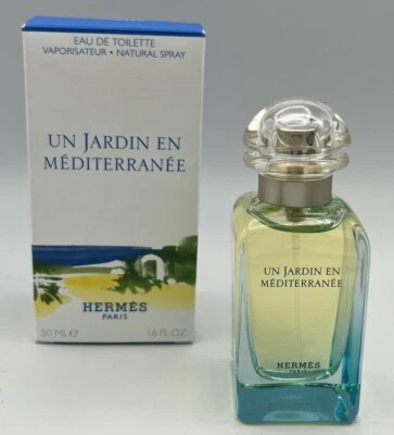HERMES Paris Un Jardín En Mediterranee Unisex Eau De Toilette 1.6 FL. OZ. 50 ml  Foto 1 de 4