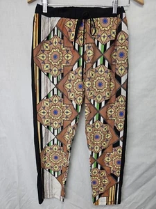Clover Canyon Pants Size M Womens Colorful Print Pull On - Picture 1 of 3