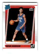 2021-22 Panini Donruss Keon Johnson RC #242 Rated Rookie Los Angeles Clippers