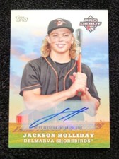 2023 Topps Pro Debut Farm Fresh Futures Jackson Holliday #FF-1 Auto 9/50 Orioles