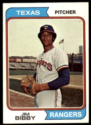 1974 Texas Rangers Topps Jim Bibby . Texas Rangers #11 - Image 1 of 2