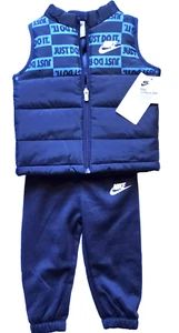 NIKE, NWT Boys Sporty {18 mos.} 2-Piece* Outfit, Padded Vest - Picture 1 of 4