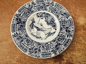 Björn Wiinblad Nymölle Denmark Wandteller blau Ø 19 cm - Bild 1 von 3