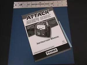 FUTABA MODEL R/C ATTACK 2ER 2 CHANNEL TRANSMITTER INSTRUCTION MANUAL VG-COND - Picture 1 of 7