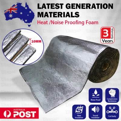 2M Sound Deadener Car Heat Shield Insulation Deadening Mat Noise Proofing Foam - image 1 of 4