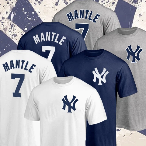 HOT SALE!! Mi.ckey Mantle New York Yankees 2023 Name & Number T-Shirt S-5XL Cover