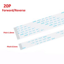 20-Pin 20P Pitch 1.0mm AWM 20624 80C 60V VW-1 FFC Flexible Cable Length 80cm 