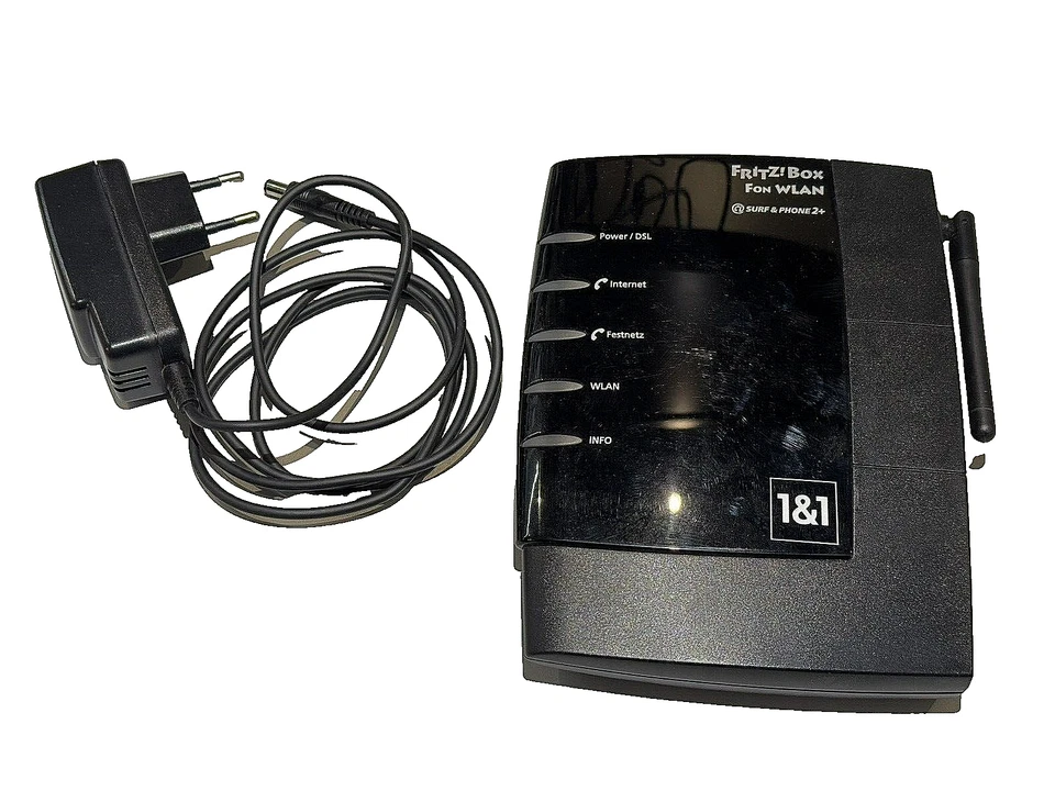 Fritzbox WLAN  7170 DSL, VoiP Fritz!Box Router - Bild 1 von 4