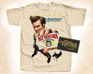 Ace Ventura Pet Natural color Vintage T Shirt for Men Woman DTG Size S-5XL - Picture 1 of 5