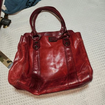 BOLSO CARTERA FRYE MELISSA CUERO VINO Foto 1 de 4