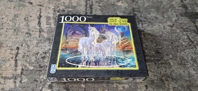 UNICORN WIZARD Glow In the DARK Puzzle 1000pc FX Shmid 20"x27" Brand New Sealed  - Image 1 of 4