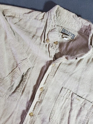 Duluth Trading Co Shirt Men's Size Large Hemp Blend Short Sleeve Button Down - Image 1 of 4