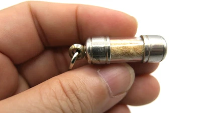 Raro pingente proteção amuleto tailandês Takrud testa de tigre LP Haeo Jantasaro - Imagem 1 de 4